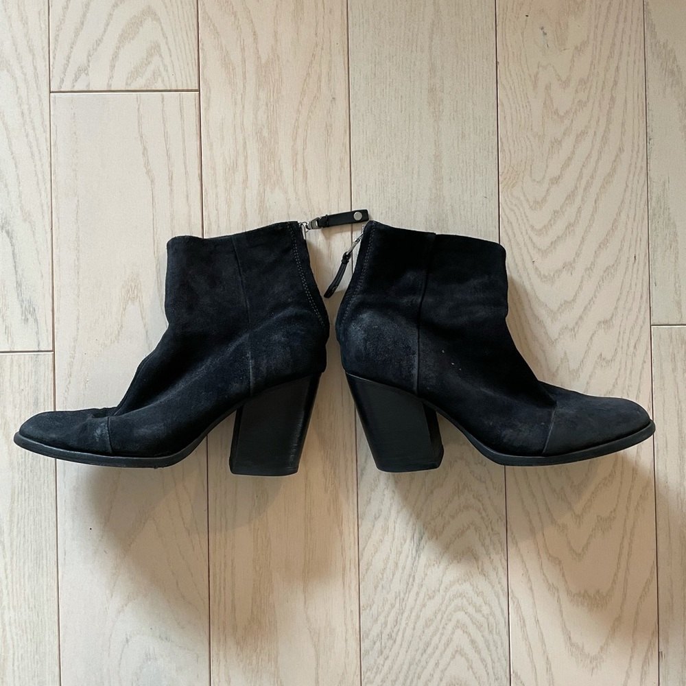 Rag & Bone Suede Black Booties (size 37.5)